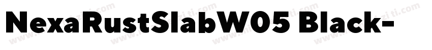 NexaRustSlabW05 Black字体转换